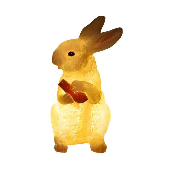 Resin and Fiberglass Rabbit Garden Lights Modern Waterproof Outdoor Lighting - Image 8