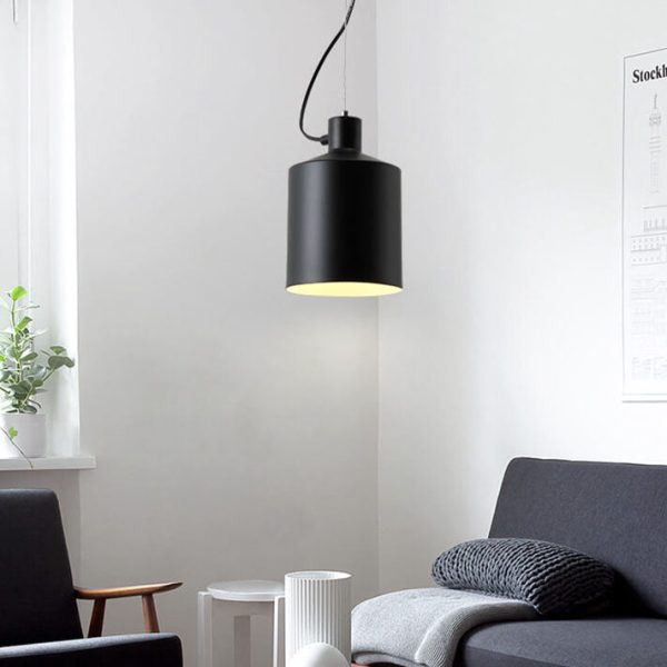 Nordic Macaron Bottle Shaped 1-Light Aluminum Pendant Light - Image 4