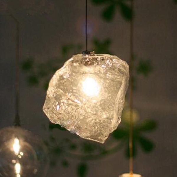 Nordic Creative Ice Cube Glass 1-Light  Pendant Light - Image 8