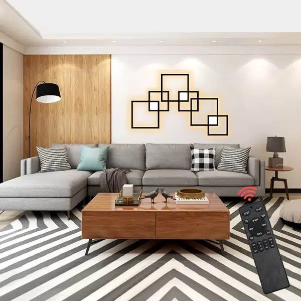 Minimalist Square Combination LED Iron Wall Sconce Lamp - Image 11