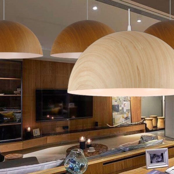Nordic Minimalist Marbled Semicircle 1-Light Pendant Light - Image 12