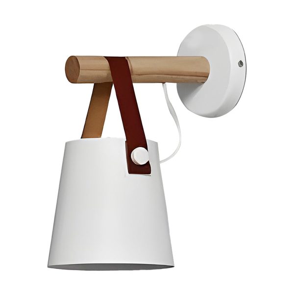 Classic Wood Metal Nordic Plug in Wall Sconce Lighting Wall Lamp - Image 6
