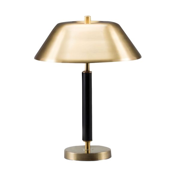 Modern Black Metal and Brass Table Lamp for Living Room - Image 6
