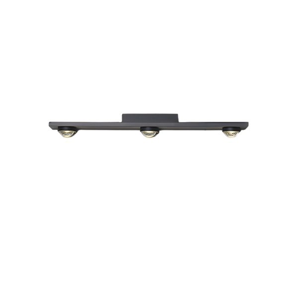 Modern Aluminum Black Long Bar Wall-Washing LED Ceiling Light - 3/4/5-Light - Image 6