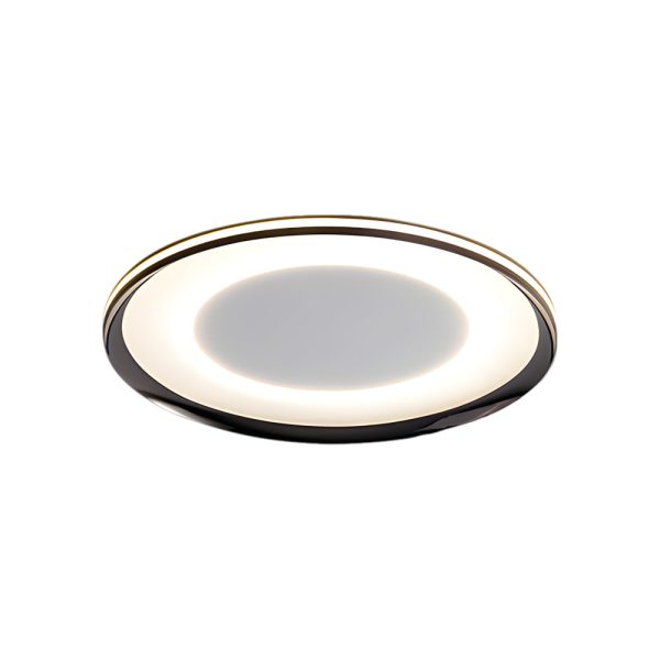 Round Black LED Flush Ceiling Light - Image 8