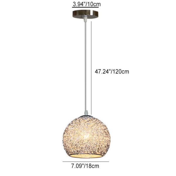 Contemporary Creative Aluminum Macaron Round 1-Light Pendant Light For Living Room - Image 8