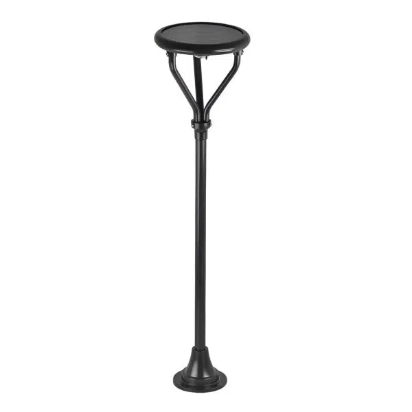Round LED Waterproof Intelligent Modern Solar Lamp Post Outdoor Light - Image 5