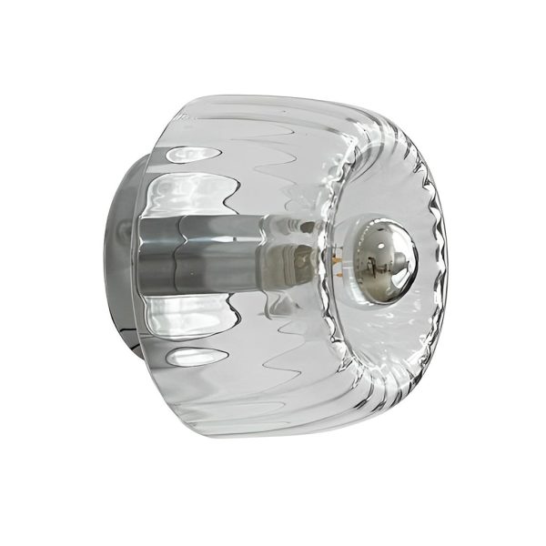 Round Art Creative Jellyfishs Glass Shade Simple Modern Wall Lights Fixture - Image 3