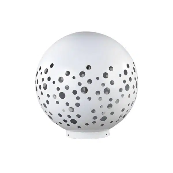 Waterproof Round Metal Hollow White Modern Outdoor Lanterns Lawn Lamp - Image 9