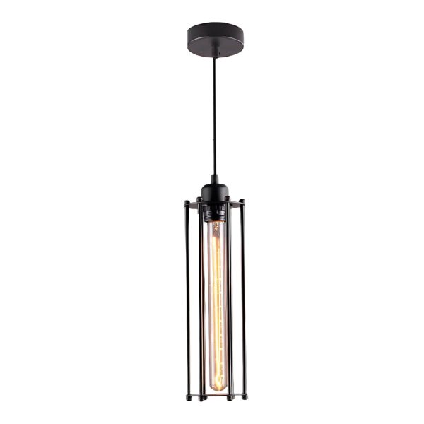 Retro Iron Energy-saving LED Black Industrial Style Pendant Light Fixture - Image 6