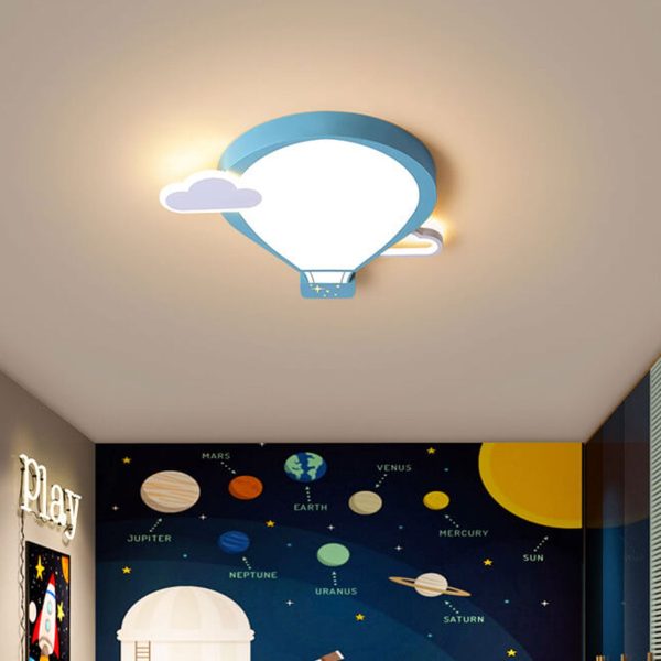 Cartoon Hot Air Balloon Kid LED Flush Mount Ceiling Light - Image 14