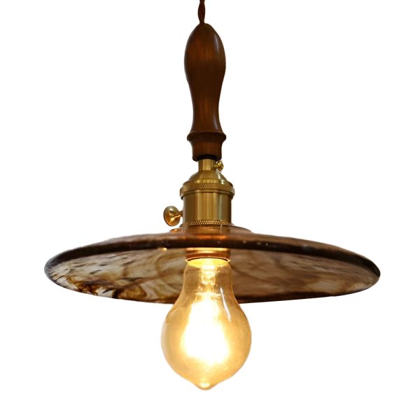 Circular Brown Glass LED 4W Creative Retro Island Lights Pendant Lights - Image 7