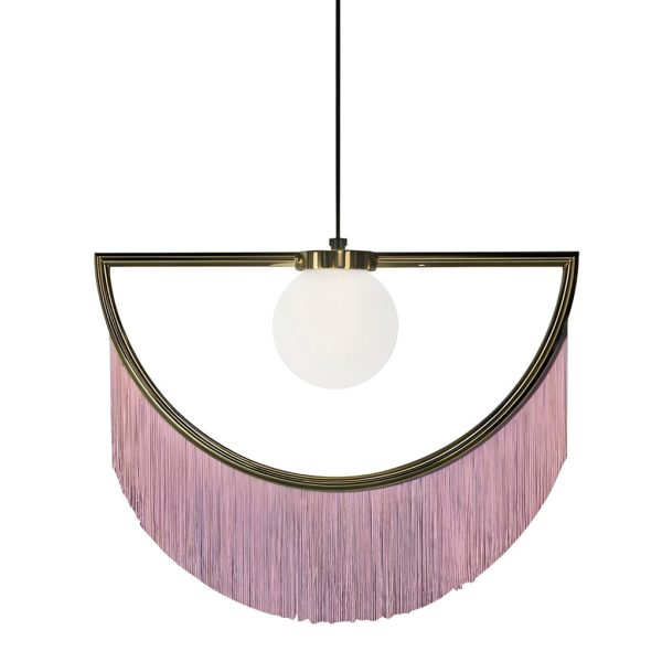 Pink Tassels Creative LED Nordic Chandelier Pendant Light Hanging Lamp - Image 7