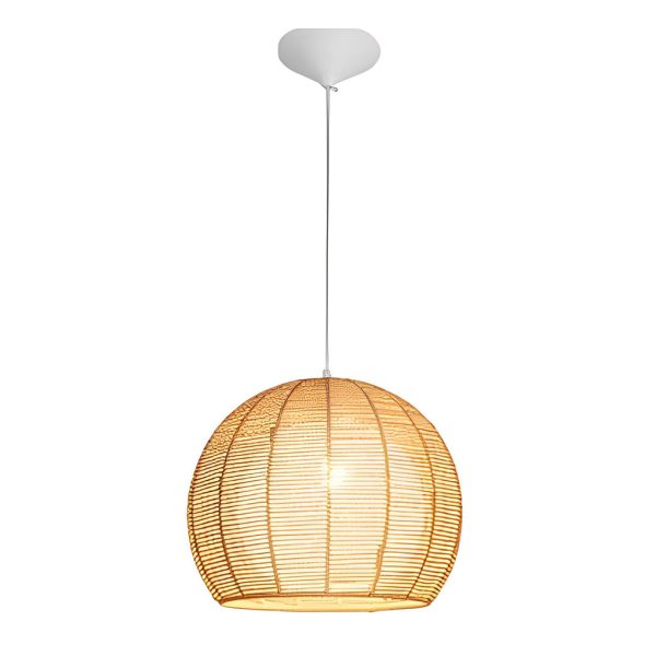 Creative Rattan Rope Woven Lantern LED Nordic Chandelier Pendant Lights - Image 8