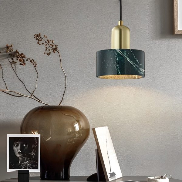 Circular Electroplated Metal LED Vintage Kitchen Pendant Lighting - Image 3