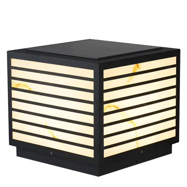 Square IP65 Waterproof LED Solar Modern Outdoor Deck Post Lights Pillar Light - Image 7