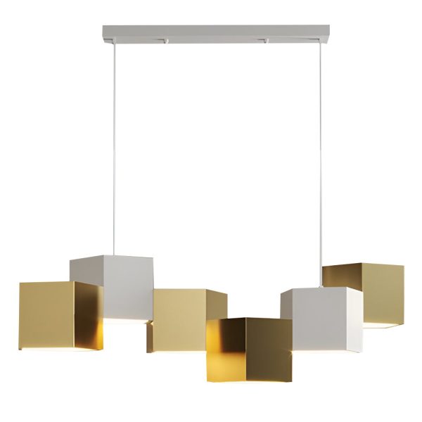 Creative Geometric LED Industrial Style Chandeliers Pendant Light Hanging Lamp - Image 6