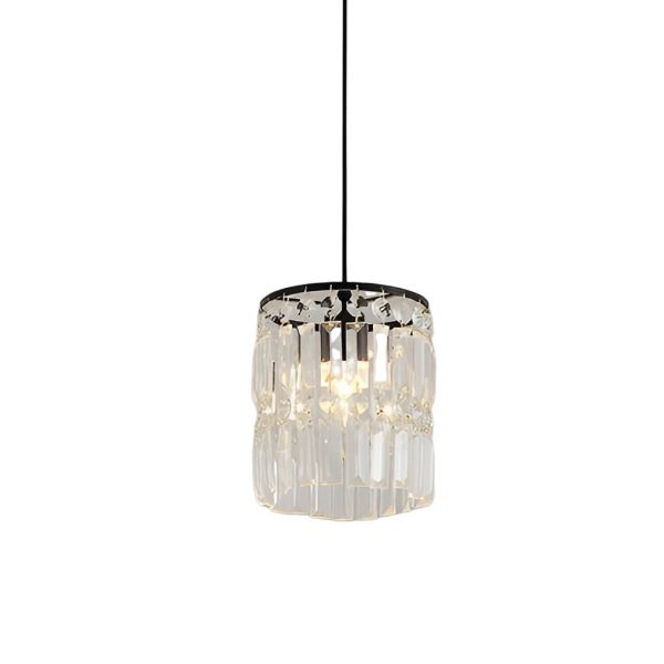 Cylindrical Crystal Shade Three Step Dimming Nordic Hanging Lights Fixture - Image 9