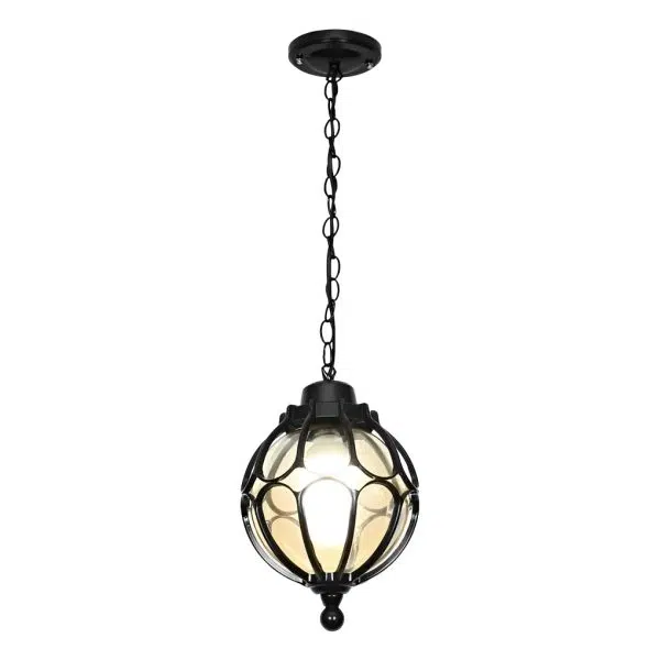 Glass Ball Aluminum Waterproof American Style Outdoor Chandelier Light - Image 10