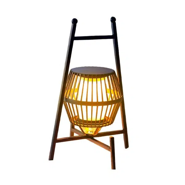 Portable Dimmable LED Black Modern Intelligent Solar Outdoor Lanterns - Image 5