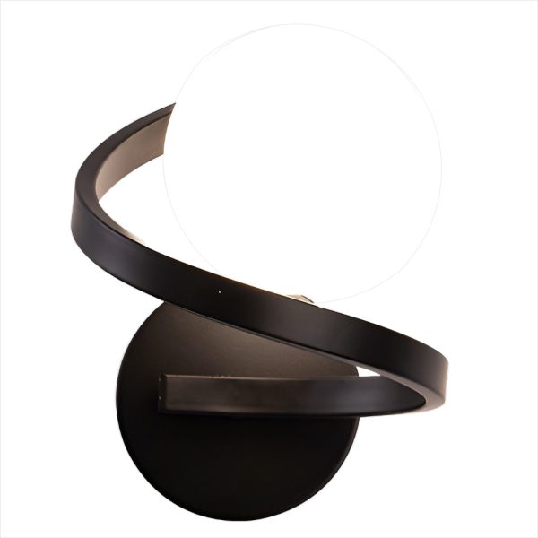 Electroplated Creative Curved Metal LED Modern Wall Sconce Lighting - Image 7