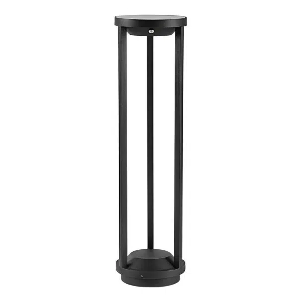 Adjustable Brightness LED Solar Path Lights Outdoor Black Modern Lawn Lamp - Image 9