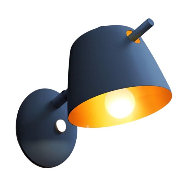 Hat-style Matte Metal Nordic Mounted Modern Wall Sconce Lighting - Image 17