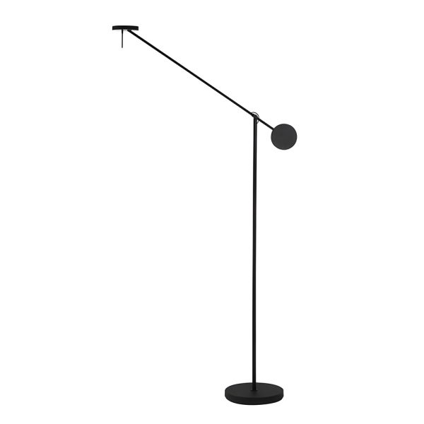 Black Adjustable Arm Invisible LED Floor Lamp - Image 5