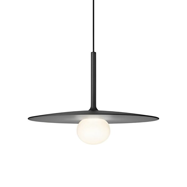 Round Creative Glass Iron LED Black Nordic Pendant Lighting Chandelier - Image 6