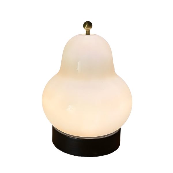7.5 inch Glass Pear LED Table Ambient Lamp with Touch Switch - Image 9