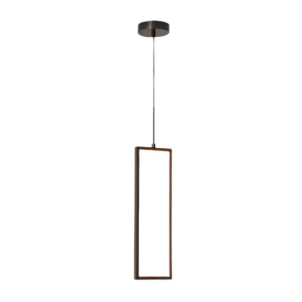 Mini Rectangular Three Step Dimming LED Minimalist Small Pendant Light - Image 7