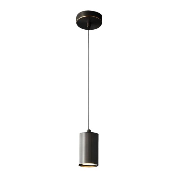 Cylindrical Minimalist Copper Electroplated Nordic Chandelier Spotlight - Image 8