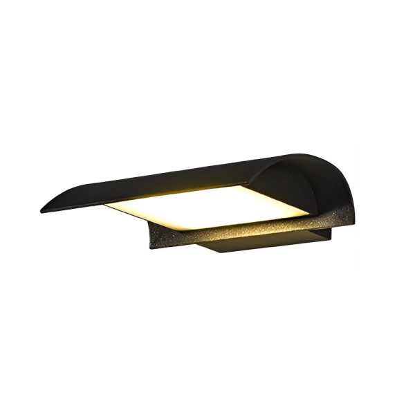 Curved Outdoor Waterproof LED Black Modern Minimalist Wall Lamp Exterior Lighting - Image 11