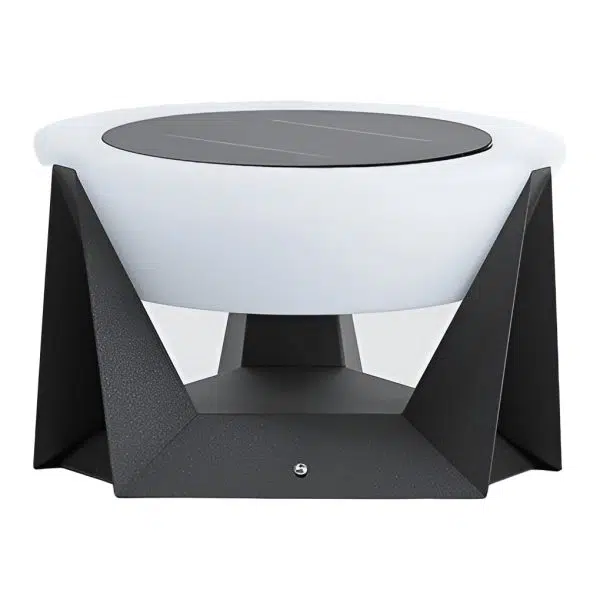 Waterproof LED Gray Modern Outdoor Solar Deck Post Lights Pillar Light - Image 8