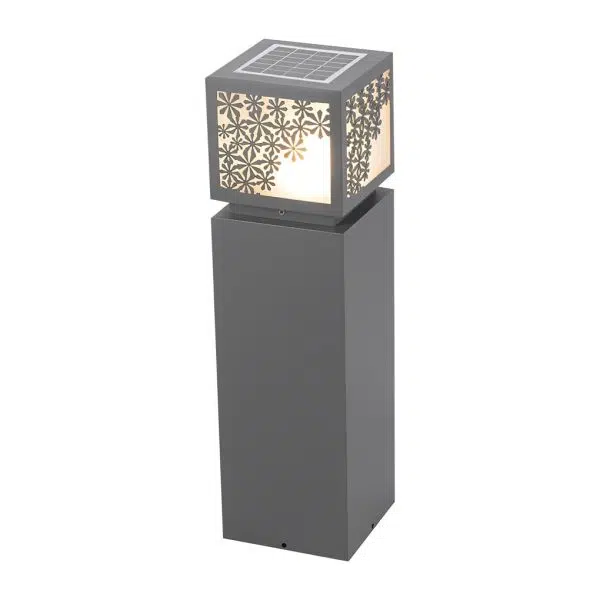 Snowflakes Decor LED Waterproof Black Modern Solar Outdoor Lawn Lamp - Image 7