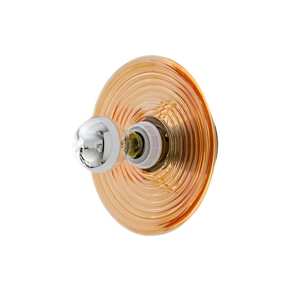 Round Stripes Glass Electroplated Iron Nordic Wall Lamp Ceiling Lights - Image 8