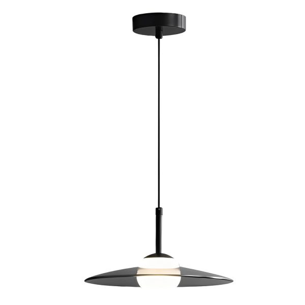 Minimalist Glass UFO LED Black Nordic Chandelier Kitchen Pendant Lighting - Image 8