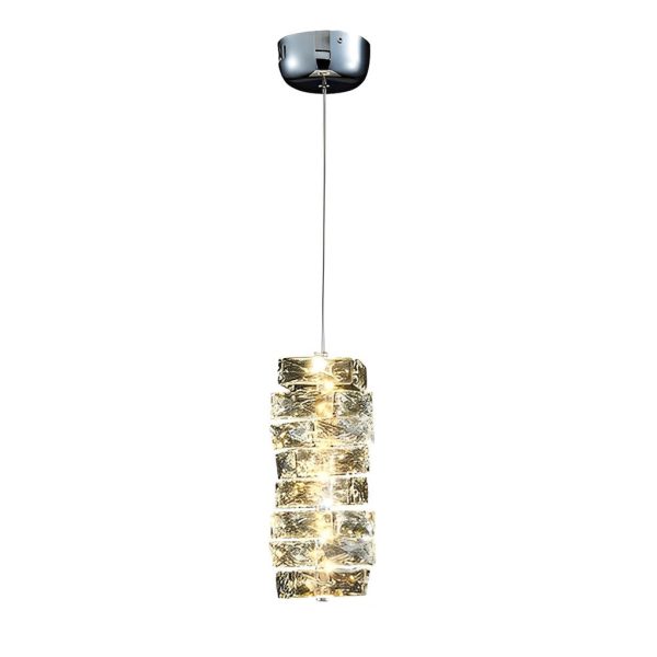 Metal Crystal LED Three Step Dimming Postmodern Bedroom Chandelier - Image 6
