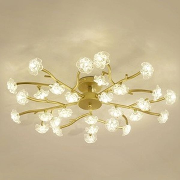 Nordic Creative Plum Blossom Tree Branch LED Semi-Flush Mount Ceiling Light - Image 17