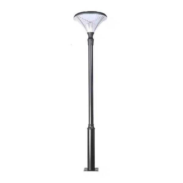 1-Light Black Outdoor LED Solar Lamp Post and Pole Street Light - Image 10
