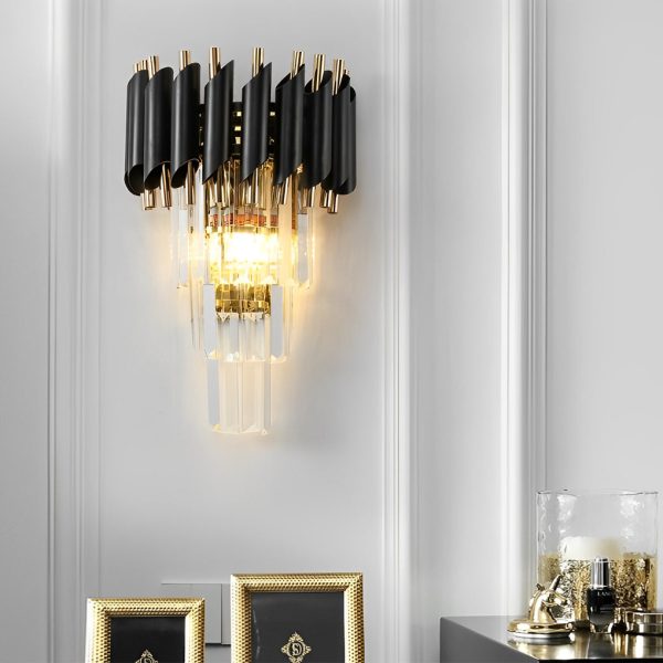Creative Metal Crystal Glass LED Postmodern Wall Sconce Lighting - Image 8