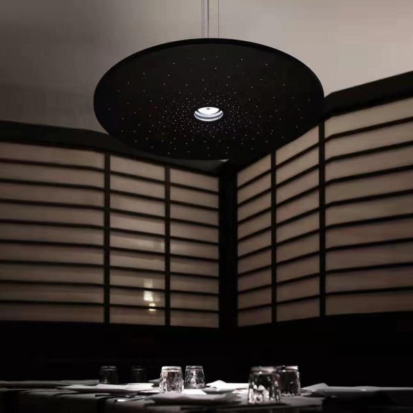 Round Plate Shaped LED Modern Pendant Light Hanging Lamp Island Lights - Image 9