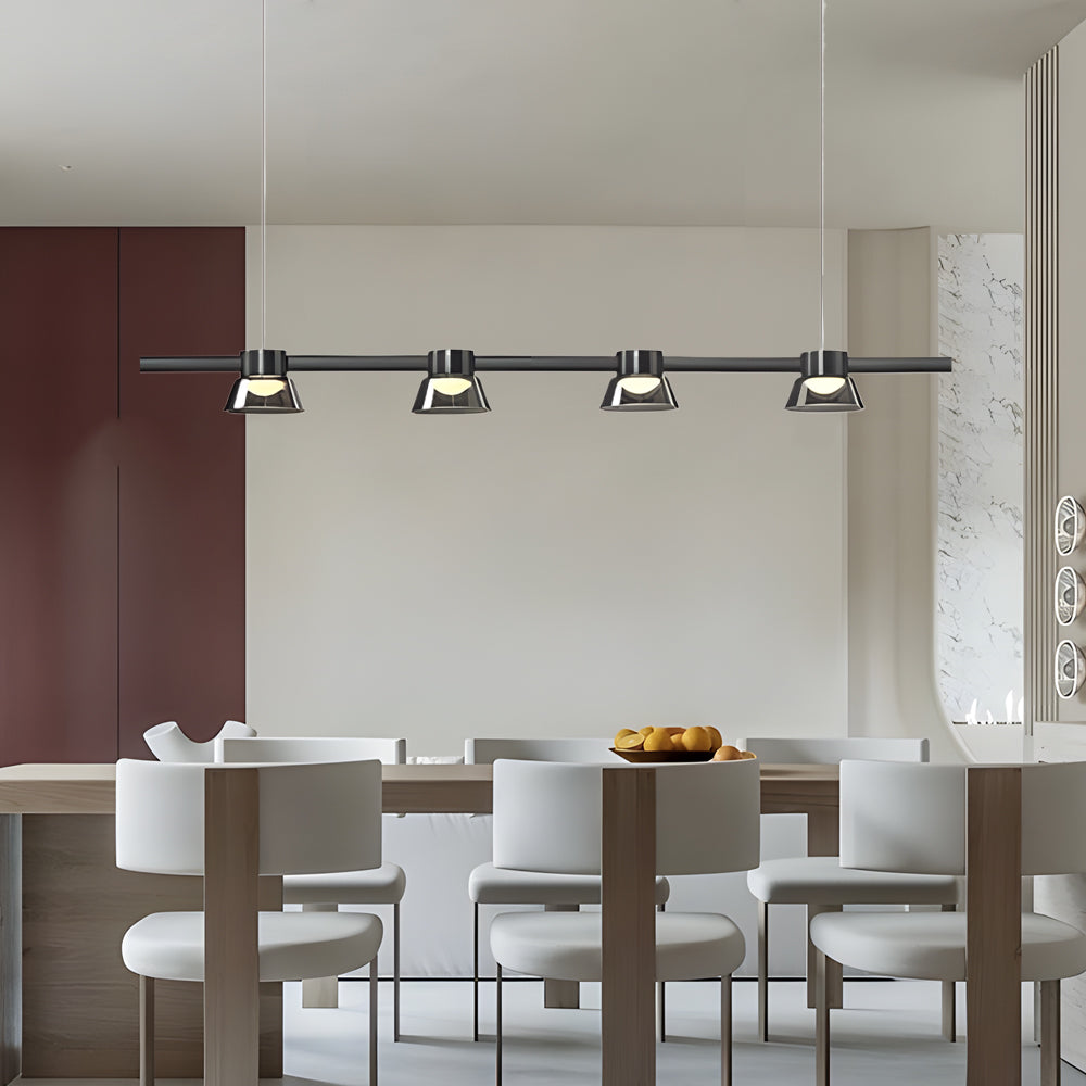 10-19915e01-61d5-4533-b695-b540786890b3.jpg Ring LED Pendant with Smoke Gray Glass Shades - Image 1