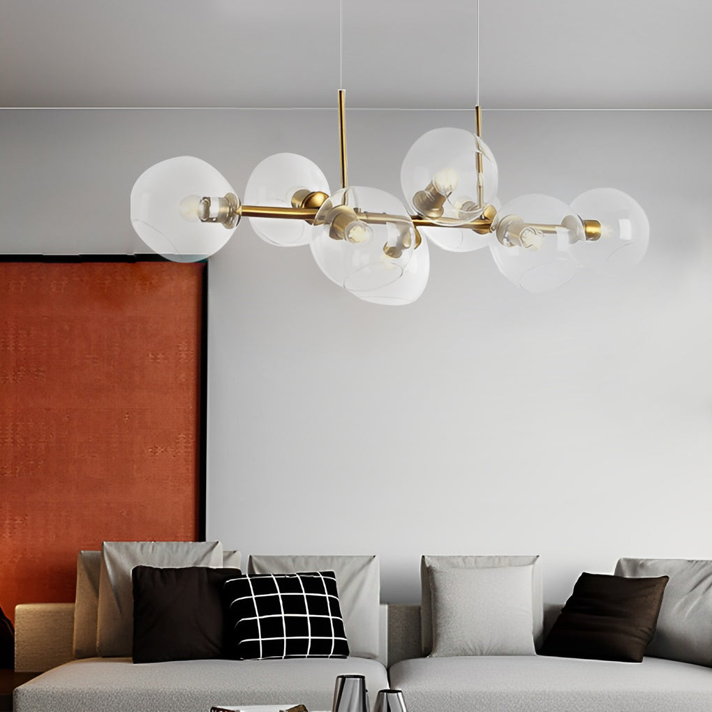 10-1cd37831-03ba-4e22-bbdb-d3612c51c4ce.jpg 8 Lights Glass Shade LED Postmodern Chandelier Dining Room Light Fixtures - Image 1