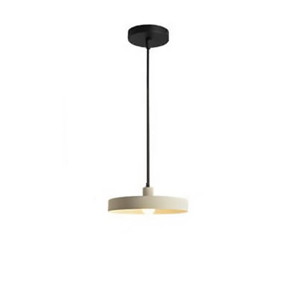 Modern Minimalist Aluminum Disc 1-Light Pendant Light For Living Room - Image 5