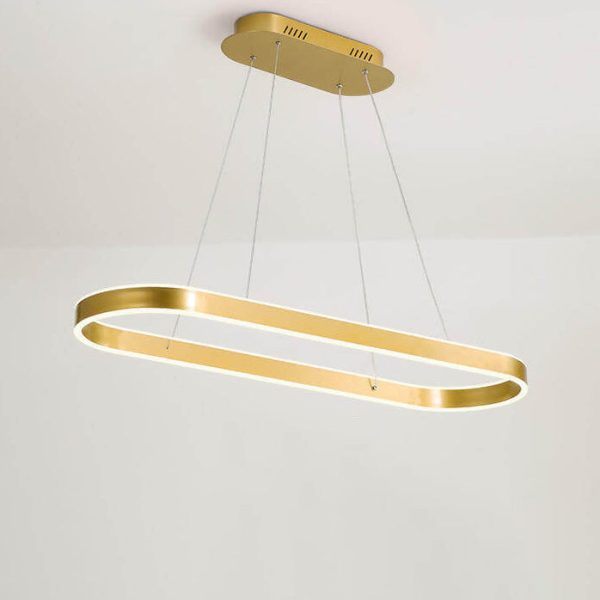 Modern Minimalist Light Luxury Oval Aluminum LED Chandelier - Image 21
