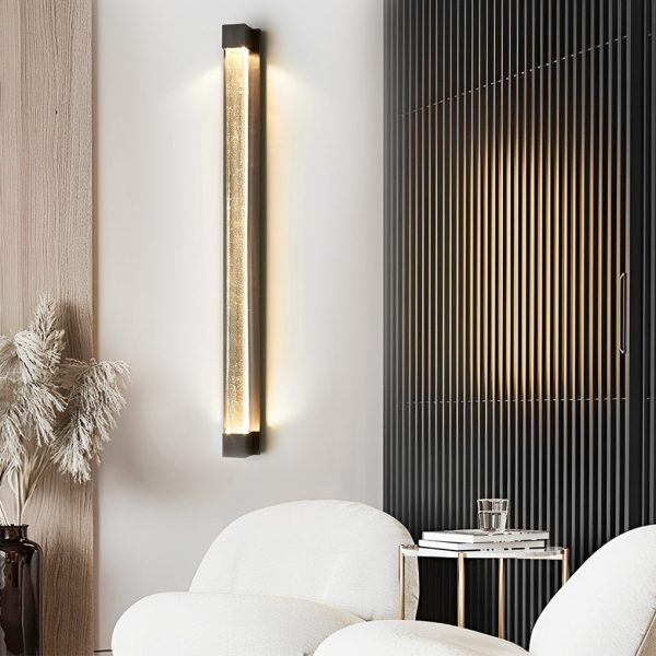 Minimalist Strip Crystal LED Postmodern Wall Lamp Wall Sconce Lighting - Image 6