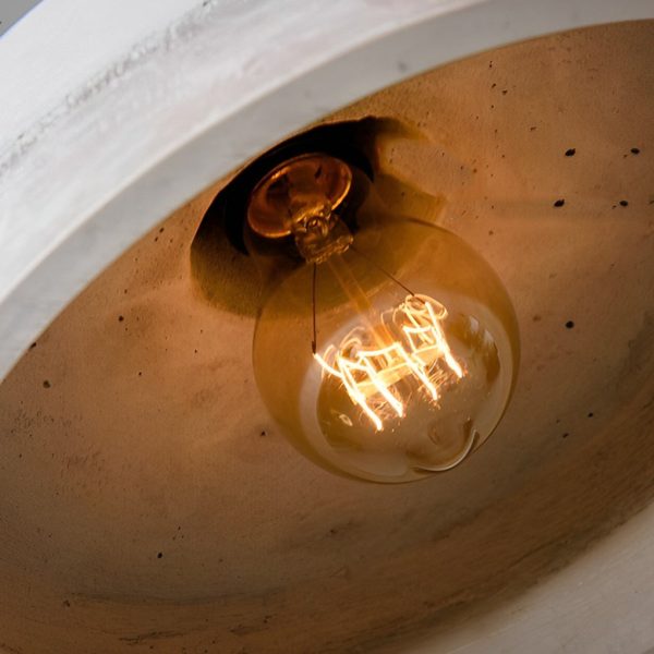 Round Creative Resin Cement Minimalist Industrial Pendant Light Chandelier - Image 10