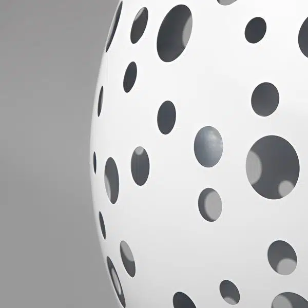 Waterproof Round Metal Hollow White Modern Outdoor Lanterns Lawn Lamp - Image 10