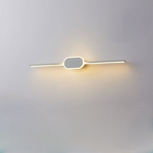 Modern Minimalist Long Strip Oval Base Vanity Light LED Wall Sconce Lamp - Image 6
